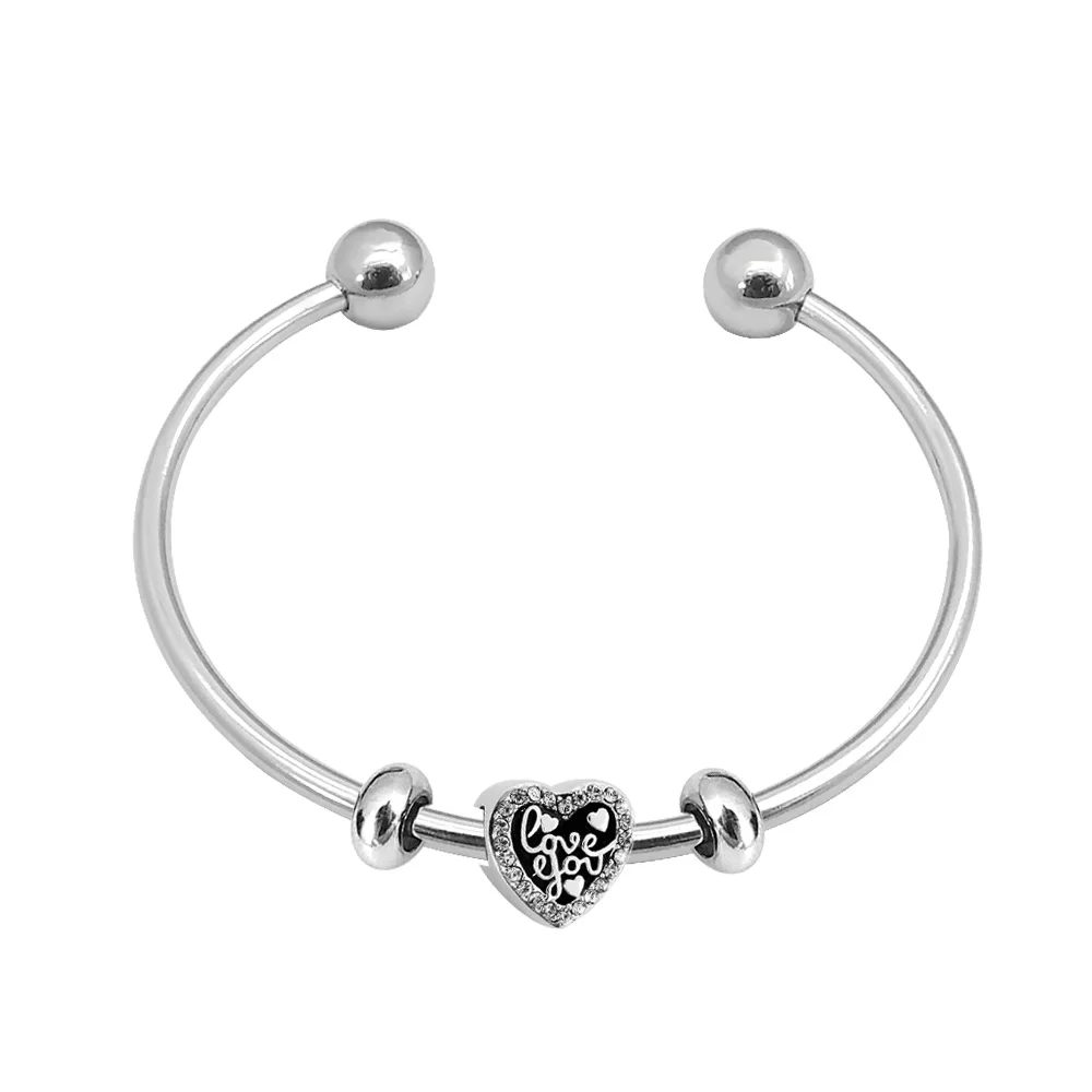 Pandoraer-pulsera de cadena de serpiente de acero inoxidable 2023 auténtica para mujer, brazalete Original abierto, joyería artesanal, 100%