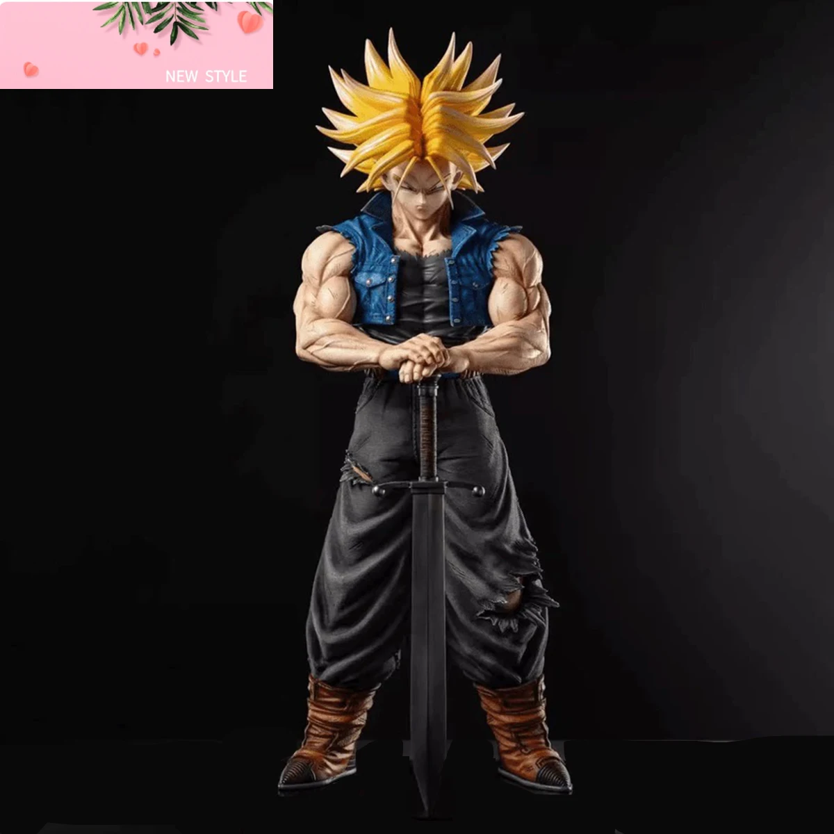 

Anime Dragon Ball Z Trunks Figure Future Trunks Action Figures 25CMPVC Statue Collection Model Toys for Children Gifts
