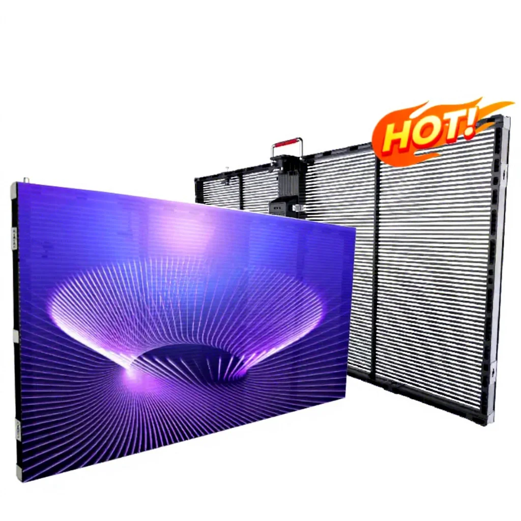 P3.91 Ultra Thin 90% Transparent Led Screen Display, Self-Adhesive Glass Window Display for 3D Interactive Advertising