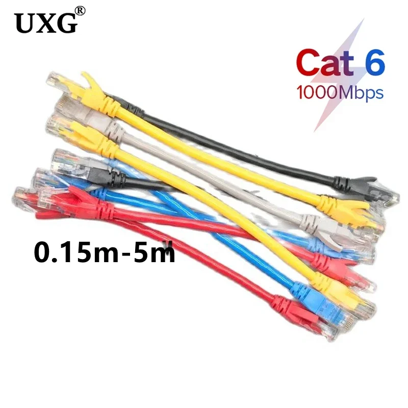 Short CAT6 RJ45 CAT 6 CAT6e UTP Ethernet Network Router Modem Cable Male to Male RJ45 Patch LAN cable Cord 15cm 30cm 50cm