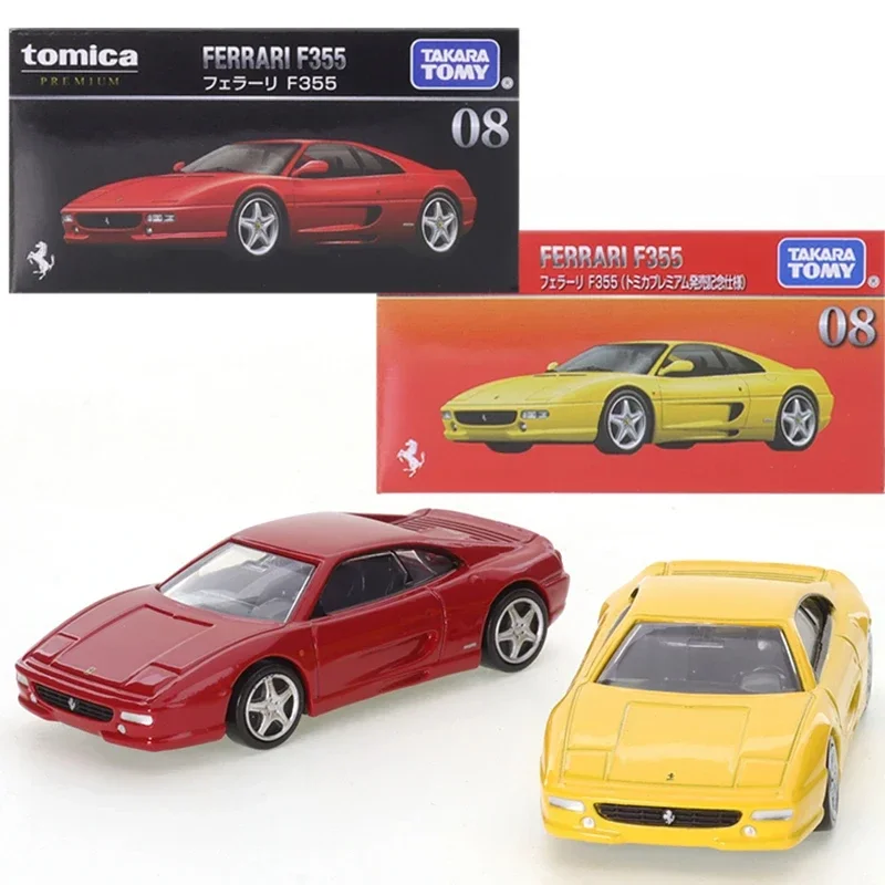 TAKARA TOMY TOMICA Premium 08 F355 diecast alloy simulation static model, children's collection toys, gifts for children