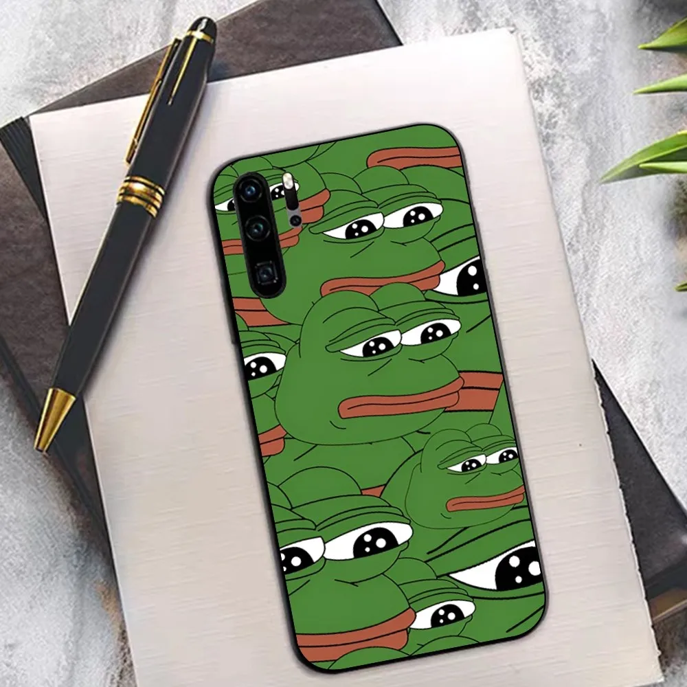 Funny Sad Frog pepe meme Phone Case For Huawei P 8 9 10 20 30 40 50 Pro Lite Psmart Honor 10 lite 70 Mate 20lite