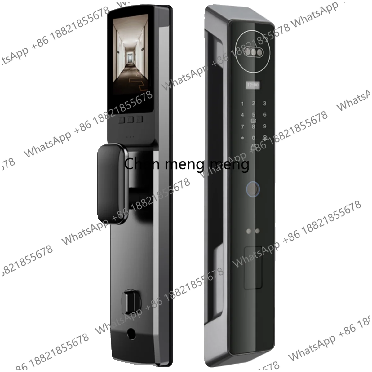 

Household door fingerprint lock facial recognition smart door lock visual cat eye door automatic