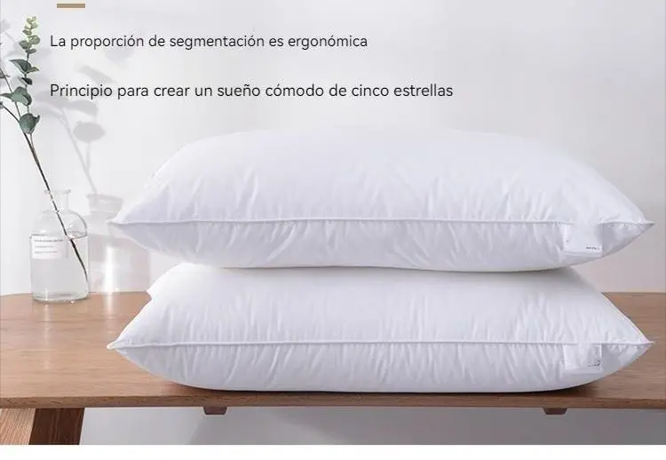 PACK 2 PACK1 Almeritex 2000 ALMOHADA FIBRA, Siliconada, Ligera, Antialérgica, Confortable, Tacto
