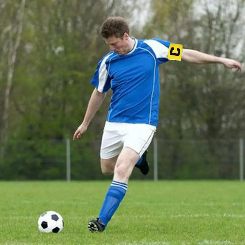 Повязки капитана для футбола, повязка капитана, нескользящая классическая повязка капитана C, повязка капитана, футбольная повязка для взрослых и молодежи