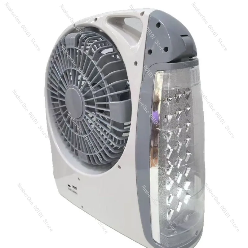8 Inch Rechargeable Fan Bluetooth Set, Solar Fan with Light Multi Function