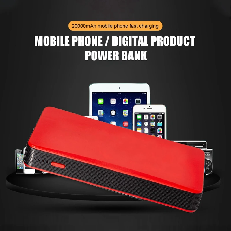 20000Mah 12V 400A Car Battery Jump Starter Vehicle Power Bank Starter With Flashlight