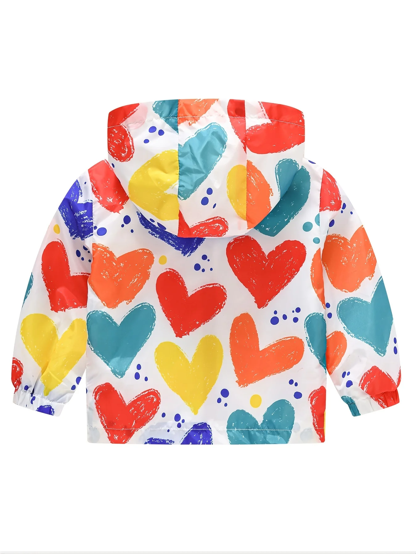 Children's Hooded Jacket Thin Coat Cartoon Print Zip Up Outerwear For Boys And Girls Kids Clothes