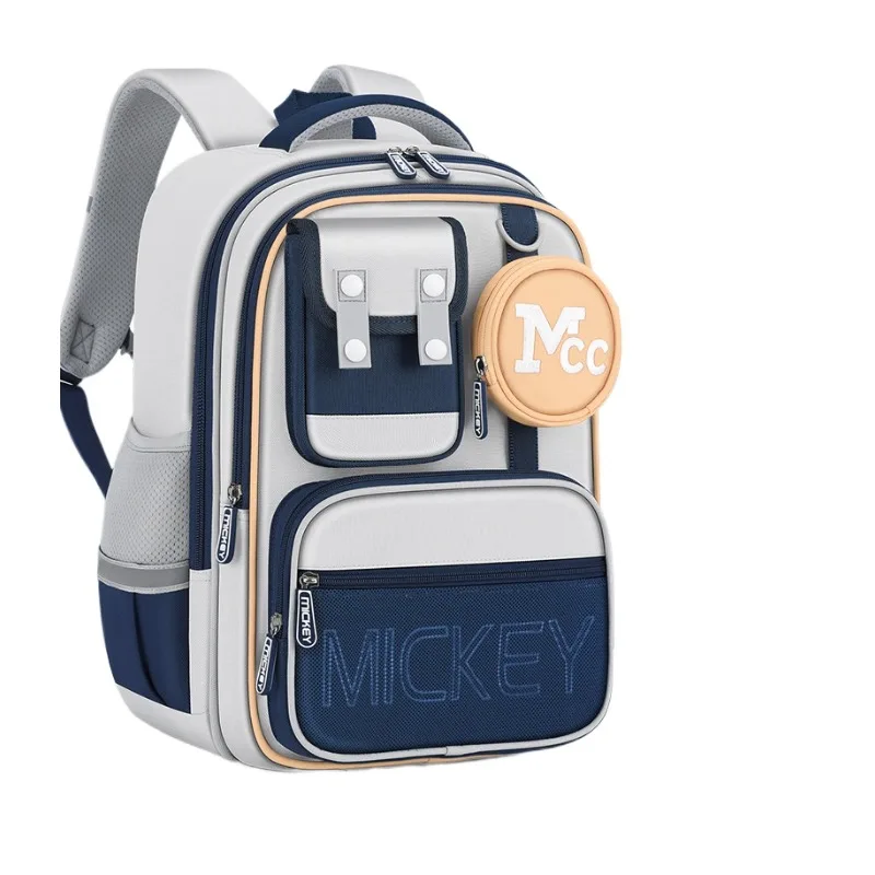 

Disney Mickey School Backpack Large Capacity Ergonomic Lightweight for Boys Kids Grade 3 to 6