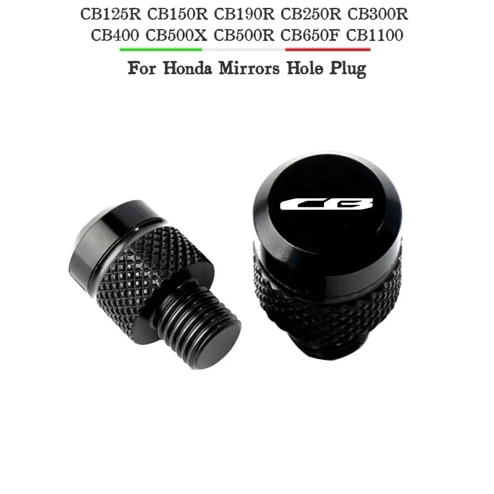 Perno de tornillo con cabezal para espejo de aluminio para motocicleta Honda CB125R CB150R CB190R CB250R CB300R CB400 CB500X CB500R CB650F CB1100