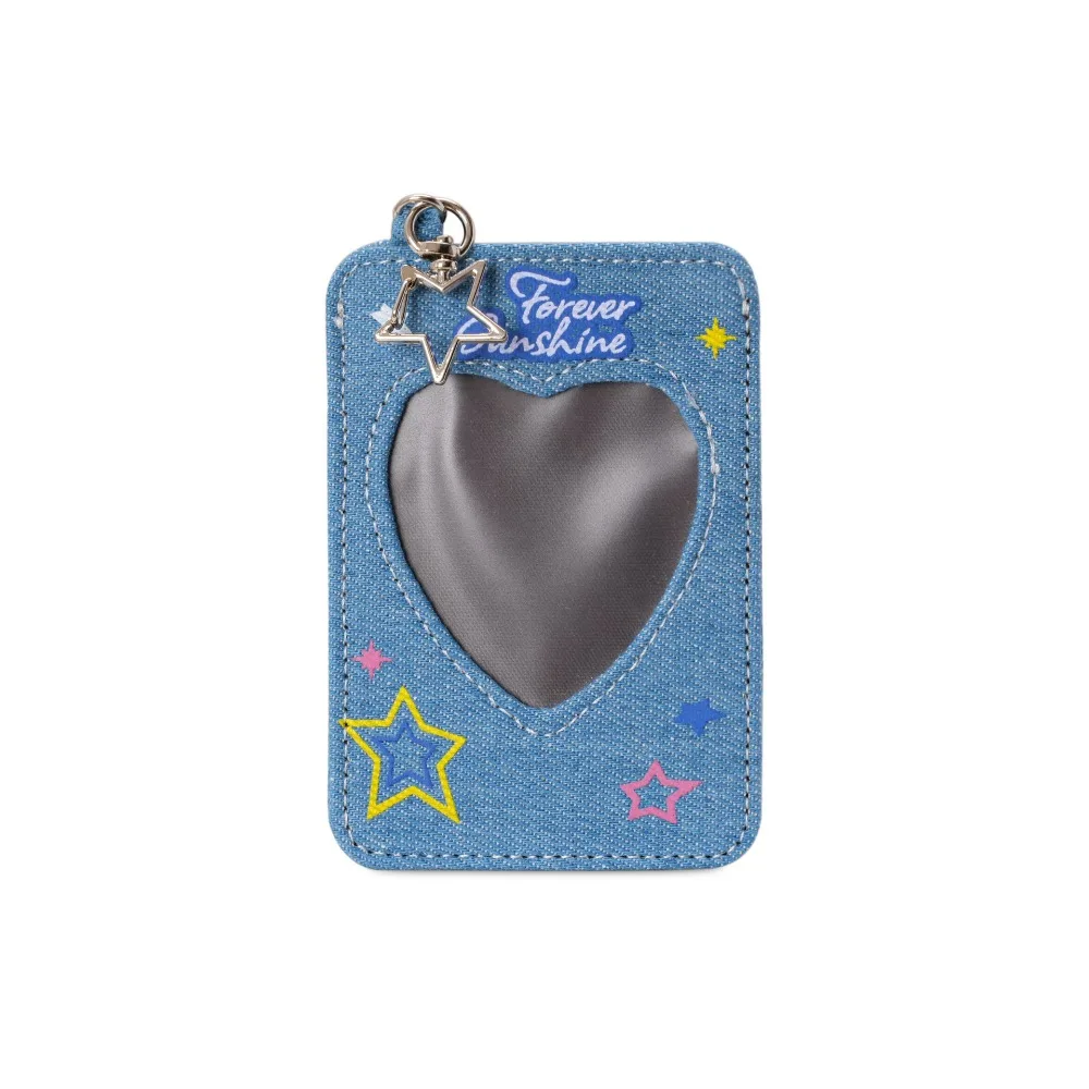 

Fashion Y2k Denim Star Card Holder Backpack Hanging Keychain Card Storage Bag Card Case Love Bag Pendant Ladies