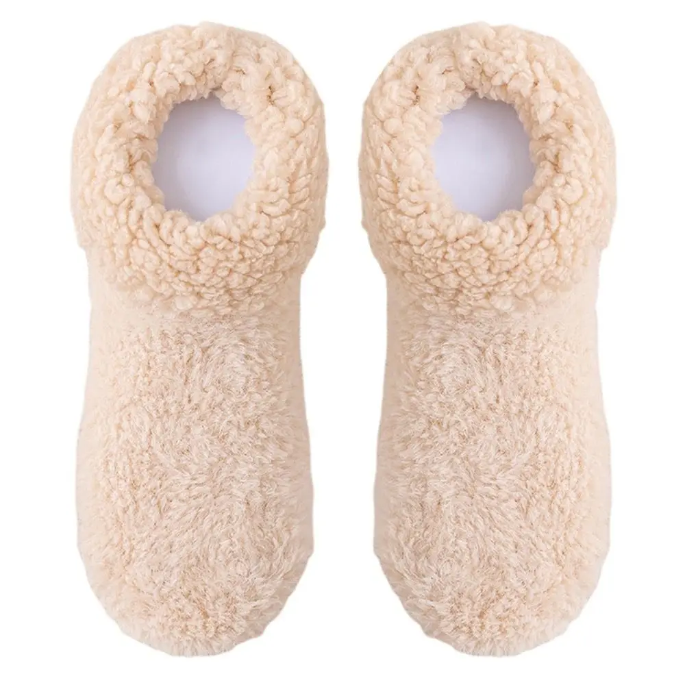 

Cute Fleece Lining Warm Floor Socks Keep Warm Soft Indoor Floor Shoes Anti-slip Comfortable Winter Socks Autumn Winter