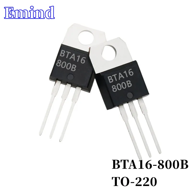 20/50/100/200/500Pcs BTA16-800B BTA16 Triac 16A/800V TO-220 DIP Thyristor Large Chip