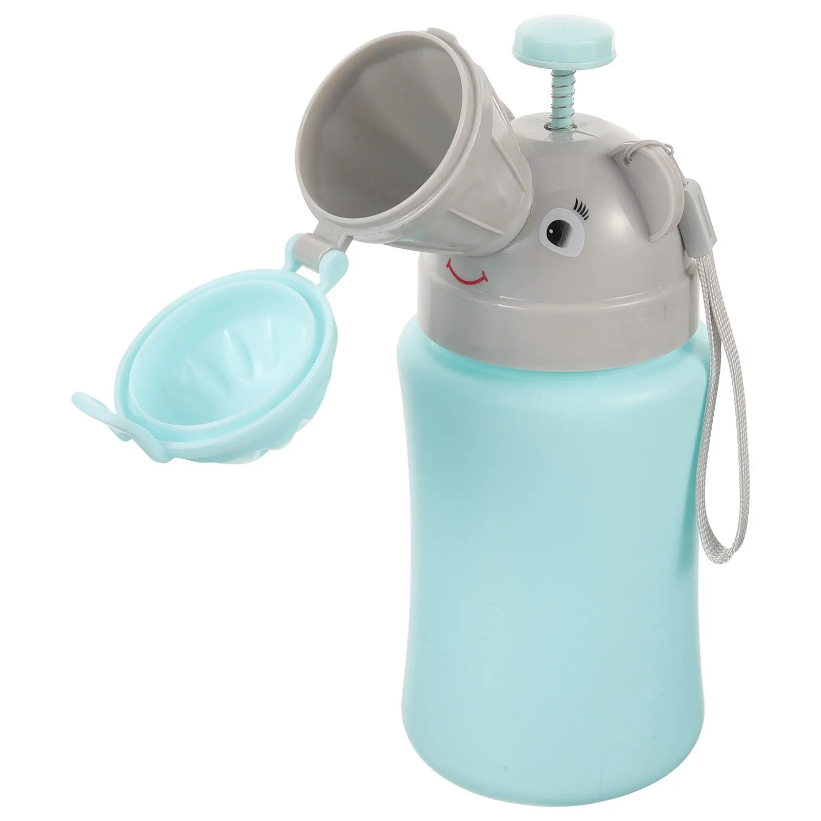 어린이 휴대용 소변기 누수 방지 비상 화장실 플라스틱 소변병 컵 여행 캠핑 소년용 소변 훈련기