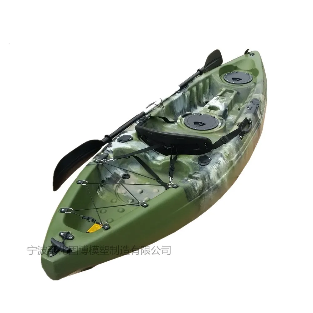 

Single small fishing boat, factory direct hard boat plastic rotational molding kayak single rowboat under 3 meters