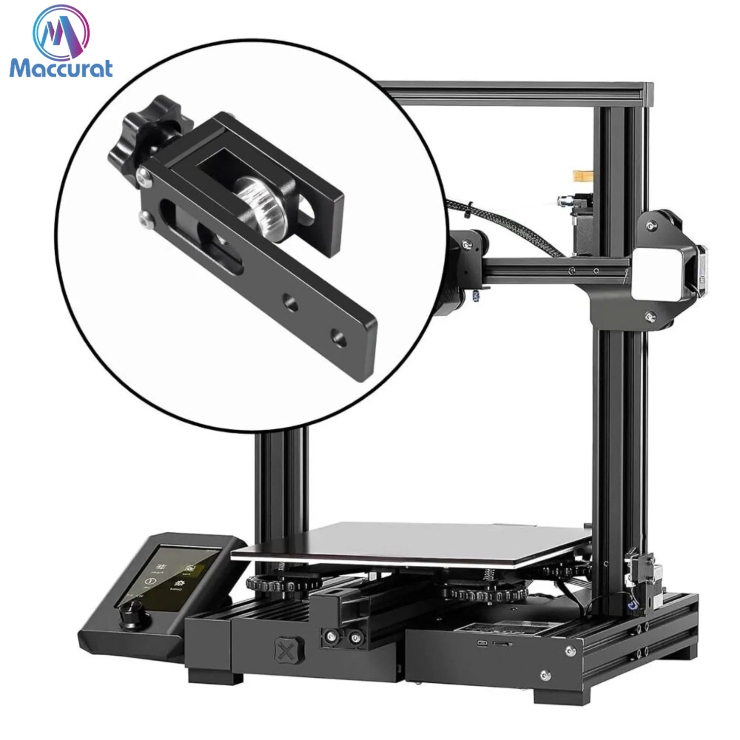 X‑Axis Belt Tensioning Tool, V‑Slot Synchronous Belt Stretch Adjust Tensioner, 3D Printer Upgrade Replacement Part For Ender‑3