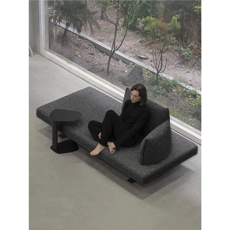 

Living room double triple double-sided seated fabric sofa small apartment combination