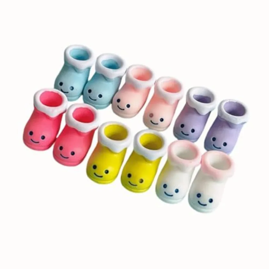 Cute Colorful Resin Boots and Socks Jewelry Set