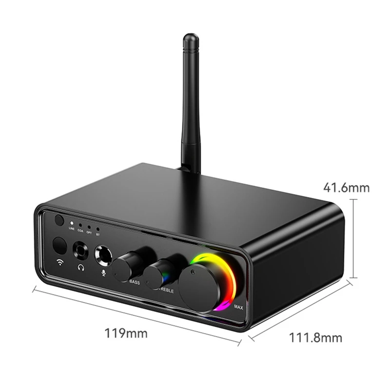 

New Bluetooth 5.3 Audio Receiver Transmitter for Home Stereo TV, HiFi Wireless Bluetooth Low Latency Audio Adapter