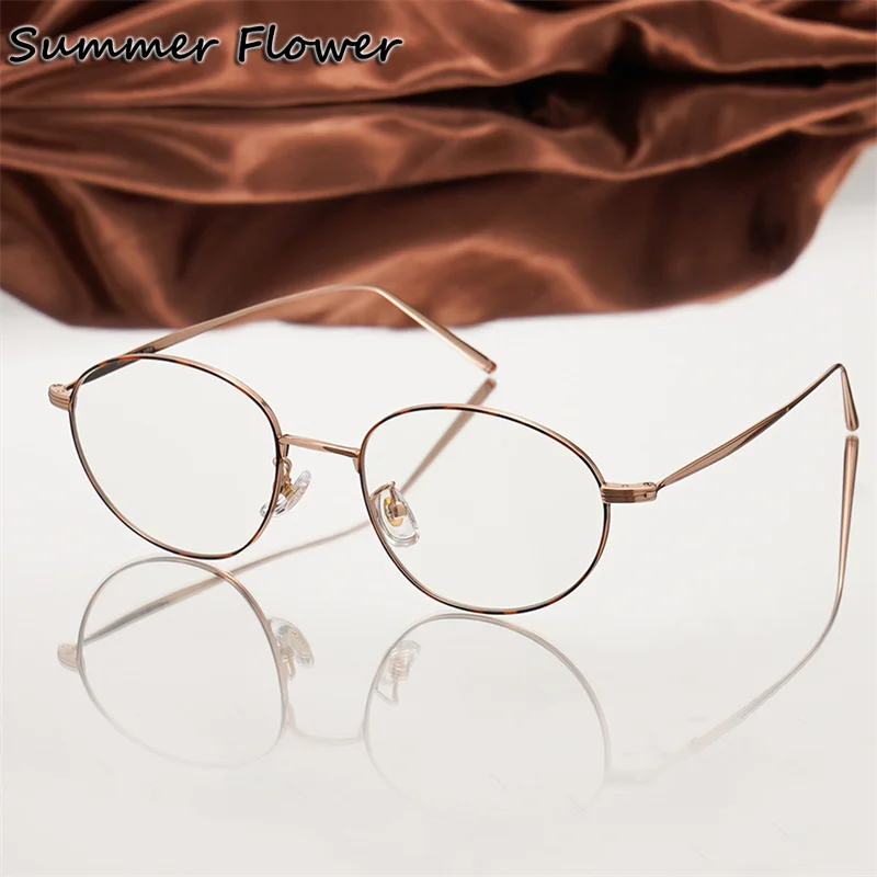 Brand Designer Eyewear Women Oval Optical Glasses Frame Myopia Minus Eyeglasses Girl Retro Prescription Glass