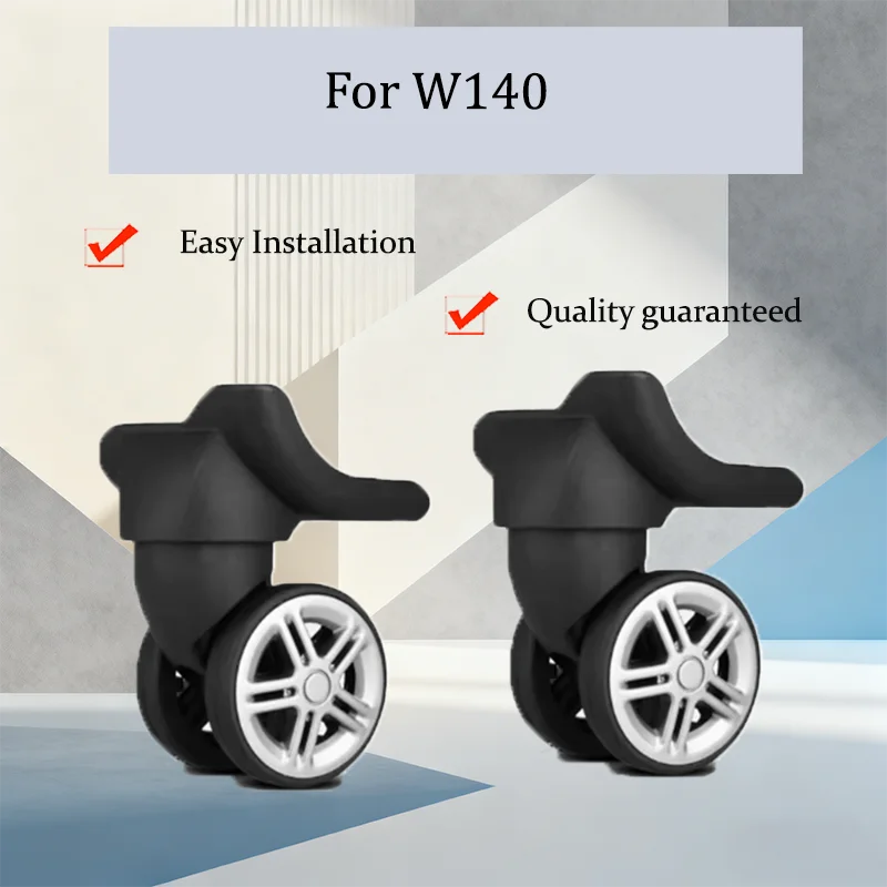 

For W140 Silent Luggage Swivel Wheels Durable Replacement Casters Fit Most Suitcases Anti-Scratch Repair Parts