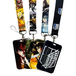 애니메이션 캐릭터 카드 홀더 끈 열쇠 열쇠 넥 스트랩 카드 배지 키 체인 ID 신용 버스 카드 커버 행하는 로프 LARIAT LANYARD 12 최고의 판매 Miku Lanyard -№12