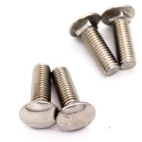 1/2/5/10pcs M4 M5 M6 M8 M10 M12 A2-70 304 Stainless Steel GB12 DIN603 Truss Round Head Square Neck Carriage Screw Coach Bolt