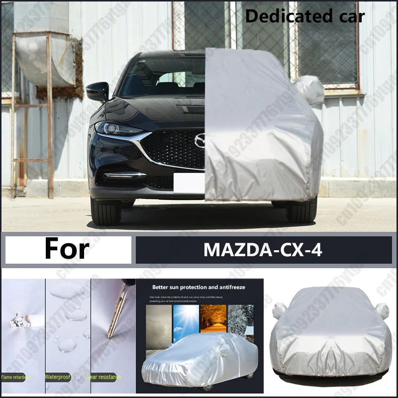 

For MAZDA-CX-4 Oxford cloth car cover for sun protection, rain resistance, and all season special car dust cover