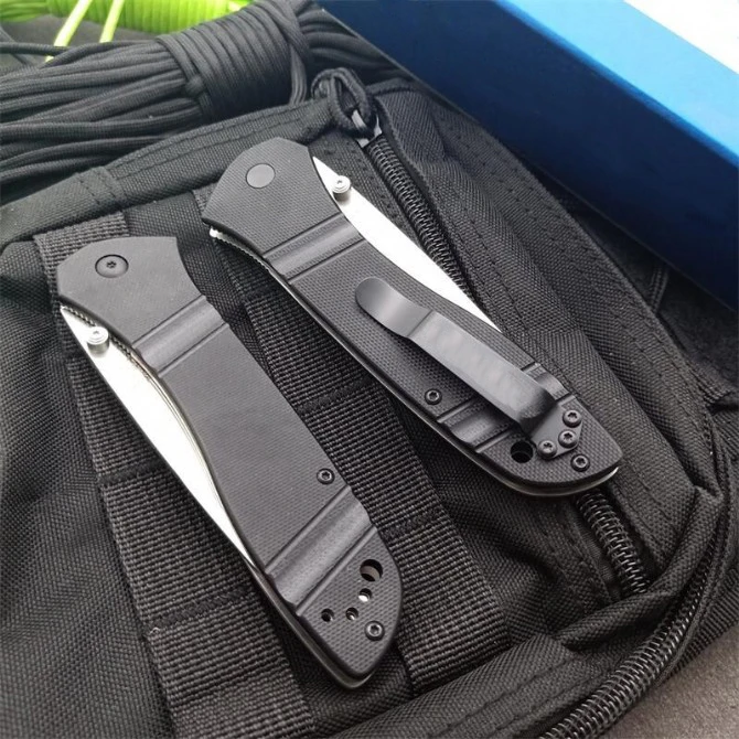 Cuchillo plegable con mango G10 710, hoja D2 de alta dureza, para defensa personal al aire libre, cuchillos de bolsillo de seguridad, Tool-BY01 portátil