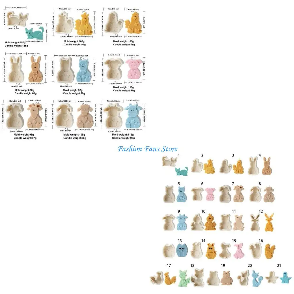 

Ремесла формы милые животные форма мультфильм глины формы силиконовые орнаменты формы для глины