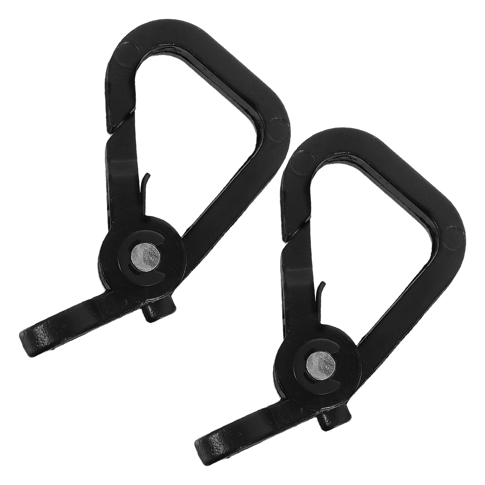 

2pcs Motorcycle Hook Universal Metal Handlebar Hanger For Electric Scooter Bike Accessories Black Compact Nonslip Design