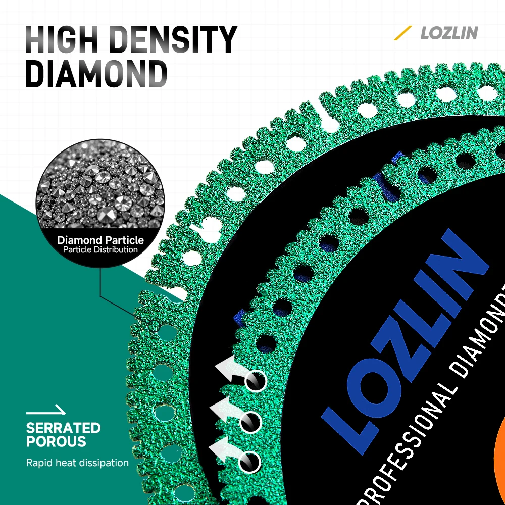 4.5 Inch Diamond Saw Blades Ultra Thin for Precise Cutting Disc Ceramic Porcelain Tile Marble Granite Metal Trimming Saw Blade - view 2