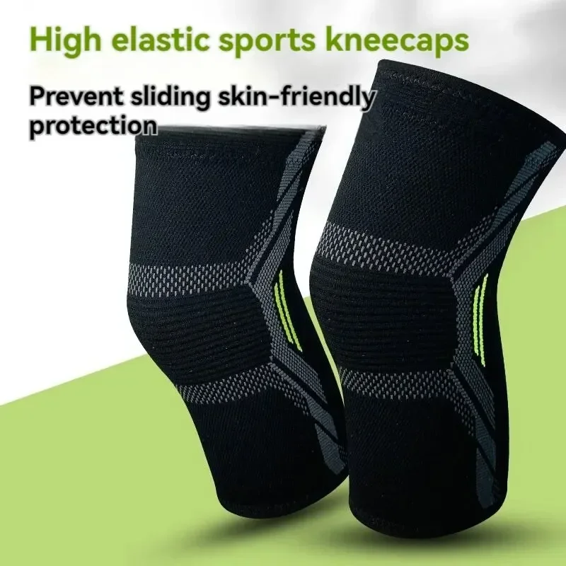

Knitted Nylon Sports Knee Pads Three-Dimensional Compression With Tightening Breathable Warm Men And Women'S Protective Gear
