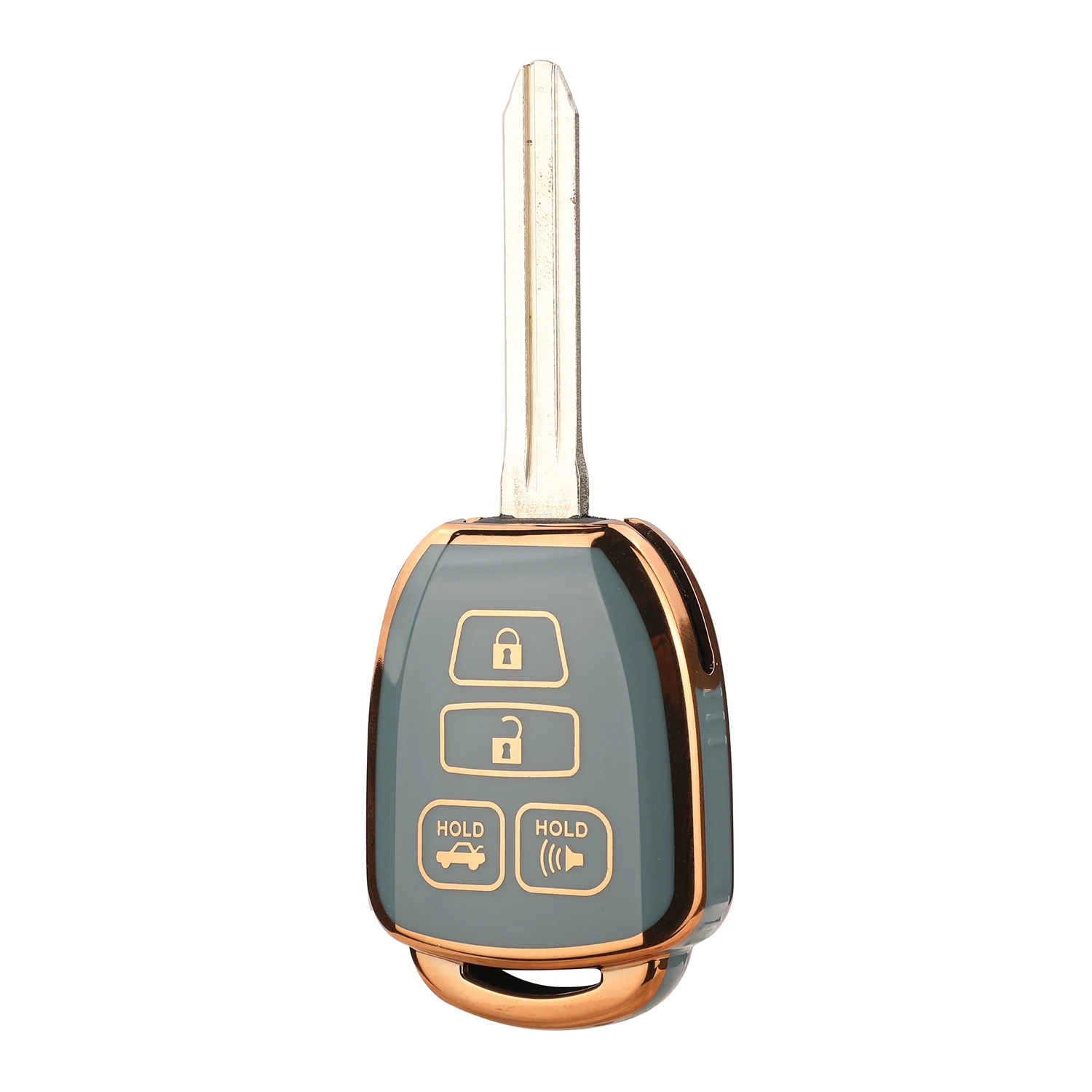 Jingyuqin-tpu علبة مفاتيح عن بعد لتويوتا تاكوما كومبو ، تويوتا تاكوما كومبو ، غطاء لمفتاح السيارة ، 4 أزرار