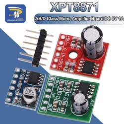 LTK5128 XPT8871 Mono AB Class D Amplifier Board DC 5V 1A 5W Audio Placa Amplificador Mini Speaker Sound Board Volume Control