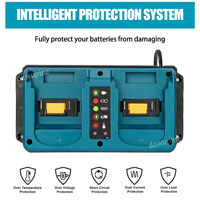 

Аксессуары для электроинструментов DC18RD для литиевой батареи Makita 14,4 В 18 В, портативное мини-быстрое зарядное устройство BL1830 BL1860B BL1850B BL1430