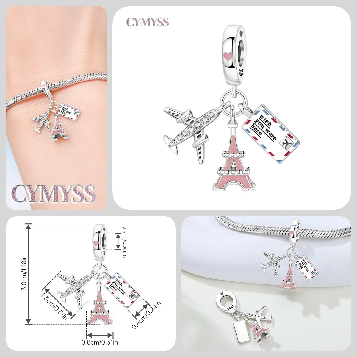 925 Sterling Silber Mutter-und-Kind-Umarmung Anhänger Charms DIY Perlen Zubehör Passend für Armband Halskette Modeschmuck Geschenke – Detail 33