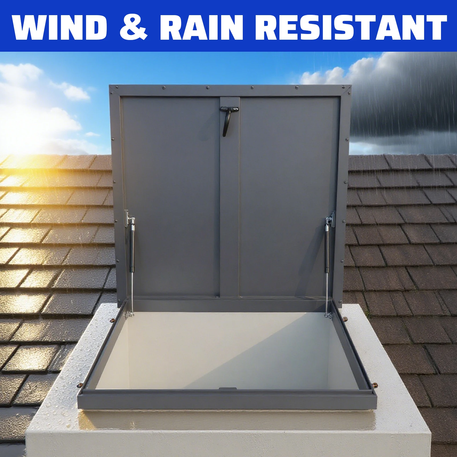 

Roof Access Hatch Square Attic Skylights Roof Hatch Vent Access Door Roof Safety Door Suitable for Home Industry