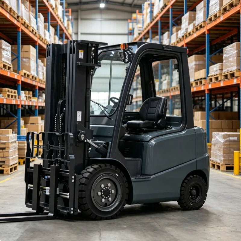 4 Ton Heavy Duty Electric Forklift Strong Load Bearing Capacity Industrial Workshop Material Stacking Lifter Machine