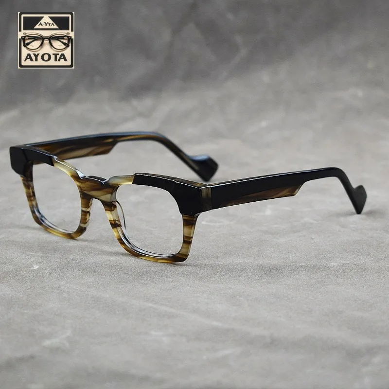 

Vintage Square Sour Men's Eyeglasses Frame Fashion Designer Brand Handmade Women's Optical Myopia Reading Prescription Glasses