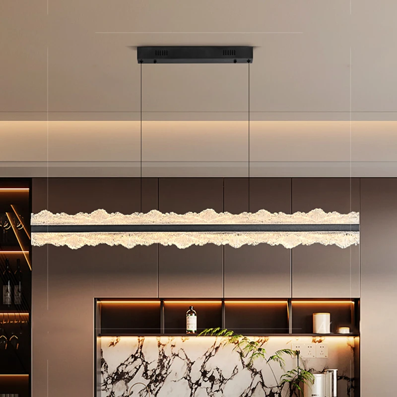

Light luxury home decoration LED staircase pendant light, living room pendant light, dining room pendant light indoor lighting