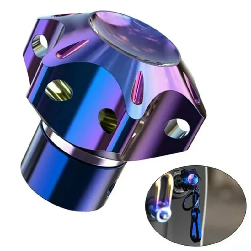 

1PCS Universal CNC Car Motorcycle Key Head Aluminum Alloy Titanium Burn Hexagon Key Bit Tip Auto Decoration Accessories