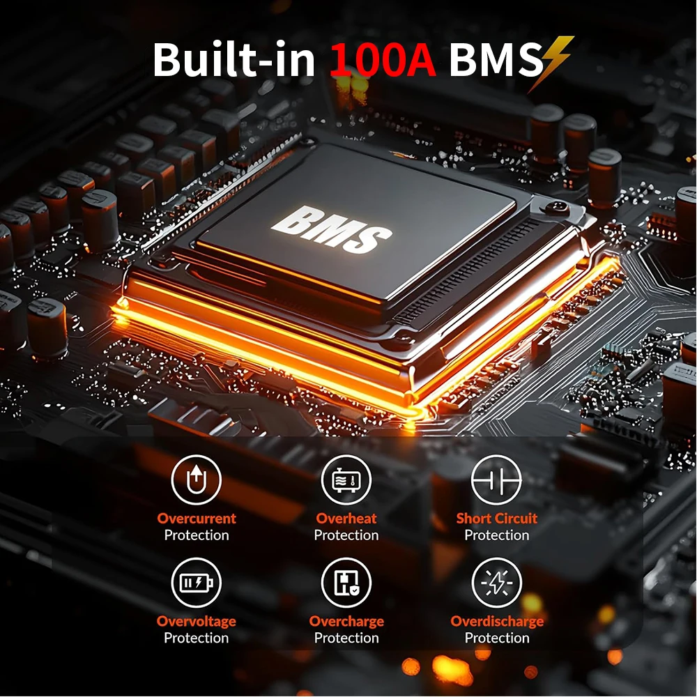 بطارية LiFePO4 جديدة 24 فولت 100AH 150AH 300AH بطارية ليثيوم فوسفات الحديد الشمسية 6000 + دورات مع خلايا BMS من الدرجة A للقارب RV #4