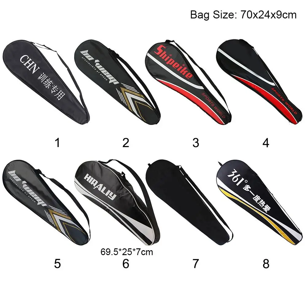 Durable Multicolor Badminton Rackets Bag Oxford Waterproof Fabric Racquet Pouch Professional Indoor Outdoor Carrying Bag view 6