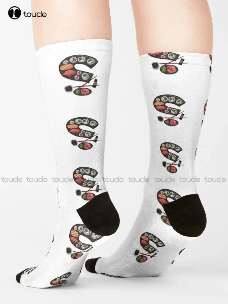 Sushi Plate Ramen Japanese Food Japan Socks Socks For Womens 360° Digital Print Unisex Adult Teen Youth Socks Gift Funny Sock