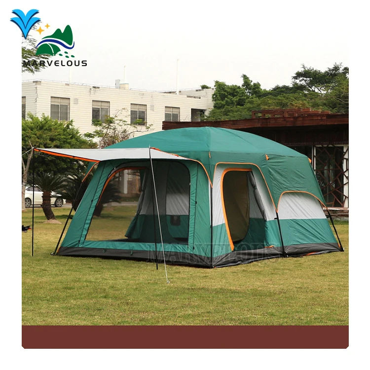 Familienzelt Camping Outdoor Zelt 2-Zimmer und Wohnzimmer