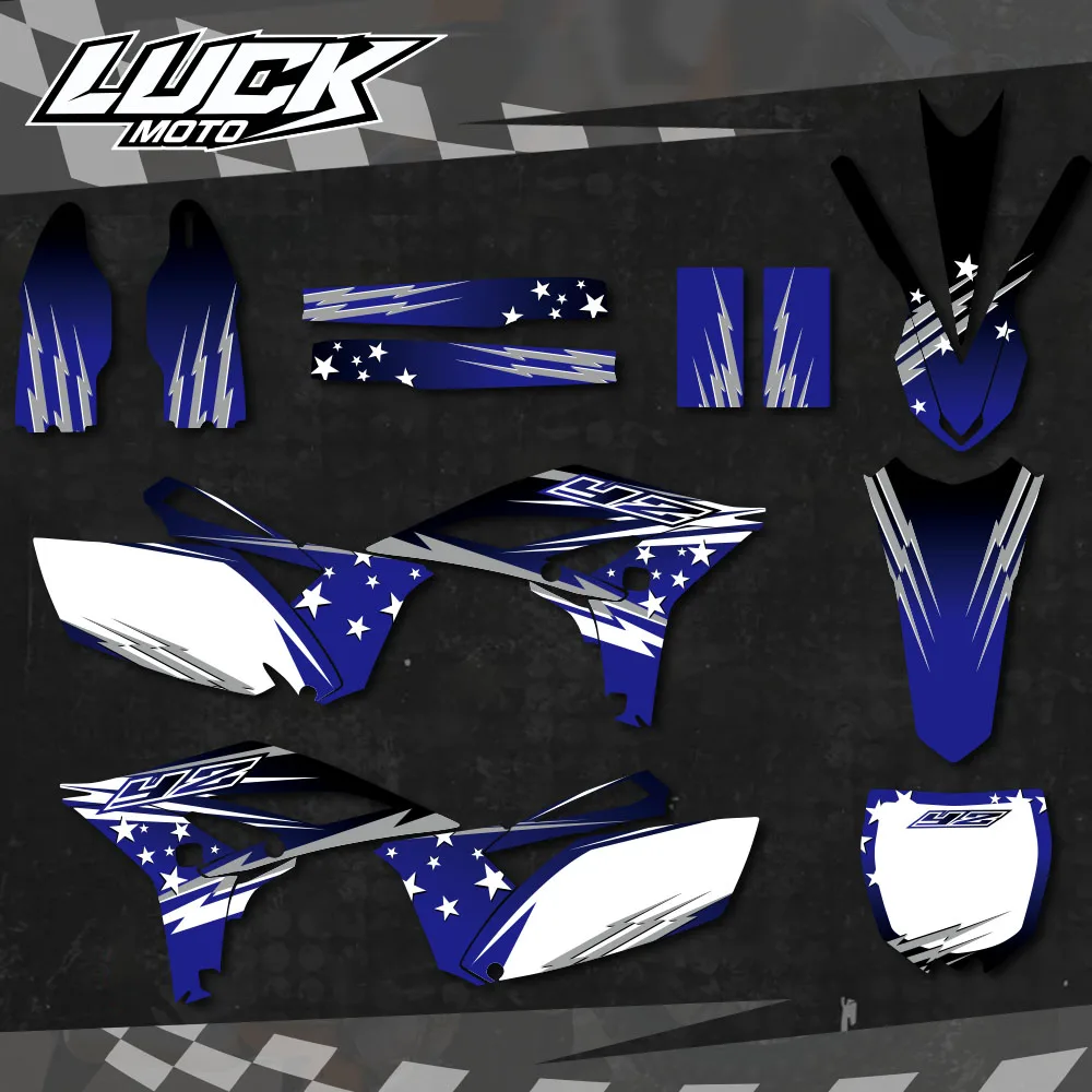 

LUCKMOTO For YZ 250F Motorcycle Decals Stickers Backgrounds Graphics Kits For YAMAHA YZF250 YZ250F 2010 2011 2012 2013 YZF 250