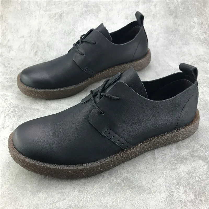 Outdoor cowhide men\'s shoes Leather casual shoes soft and healthy