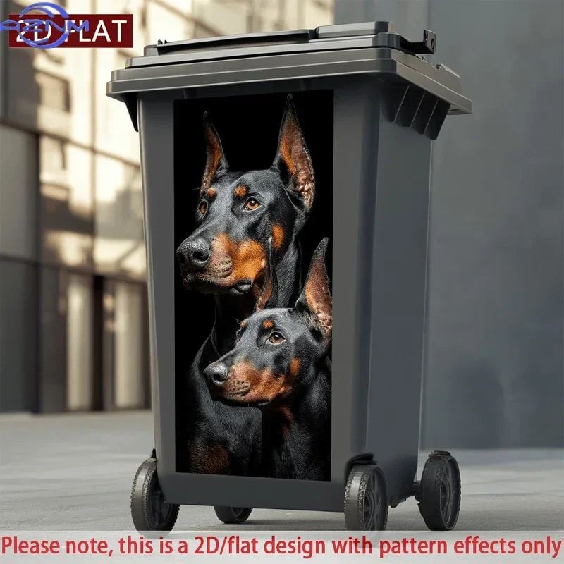 Multi‑scenario Dustbin 2D Printed Decor Decal Custom‑visual Ornament for Waste Container