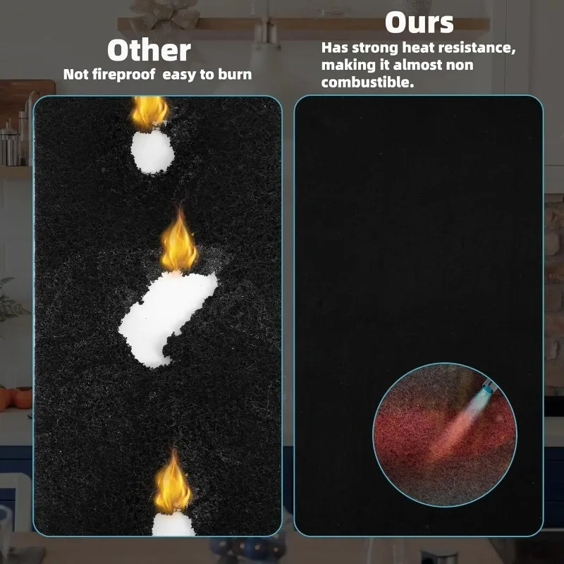 2 ミリメートル/5 ミリメートル酸化繊維溶接ブランケット耐火耐熱不織布断熱パッドはんだ付けと溶接の安全な使用